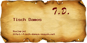 Tisch Damos névjegykártya